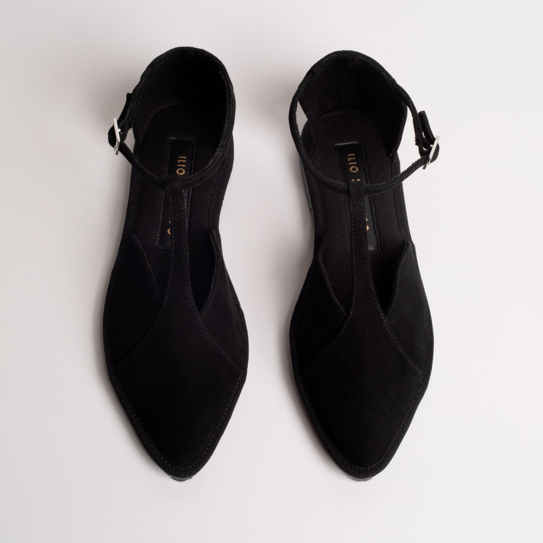 BENEDICTE BURGET SUEDE IN BLACK
