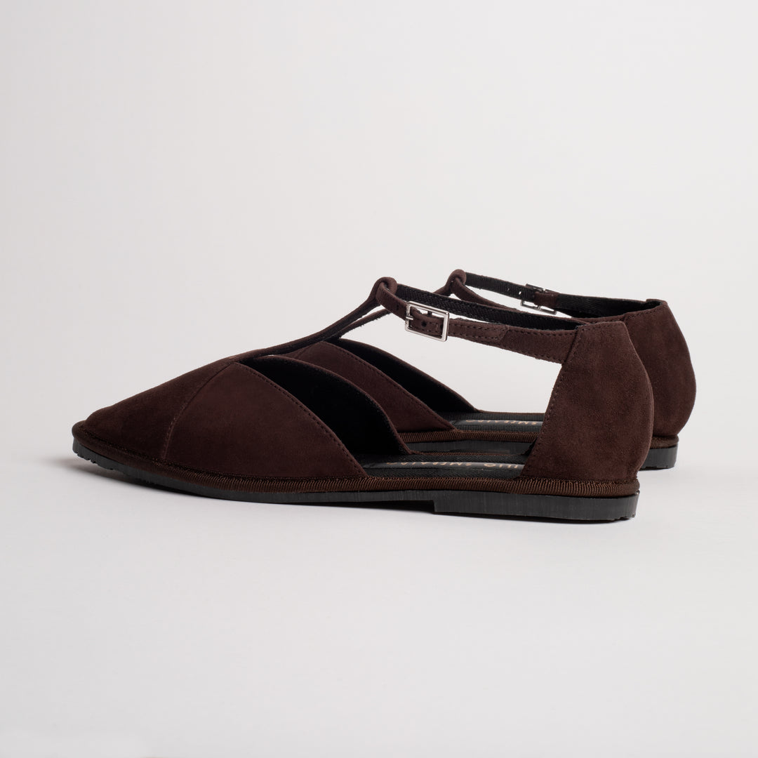 BENEDICTE BURGET SUEDE IN BROWN