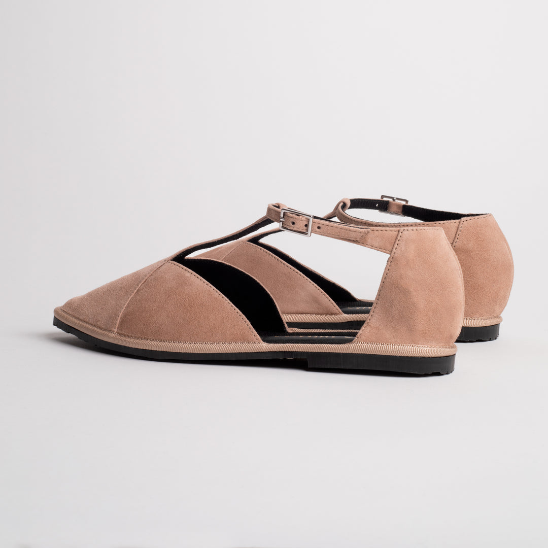 BENEDICTE BURGET SUEDE IN TAUPE