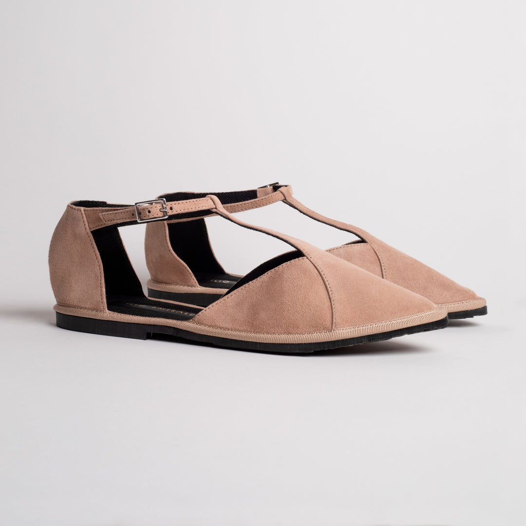BENEDICTE BURGET SUEDE IN TAUPE