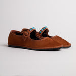 Load image into Gallery viewer, CHIARA TOTIRE SUEDE IN CARAMEL