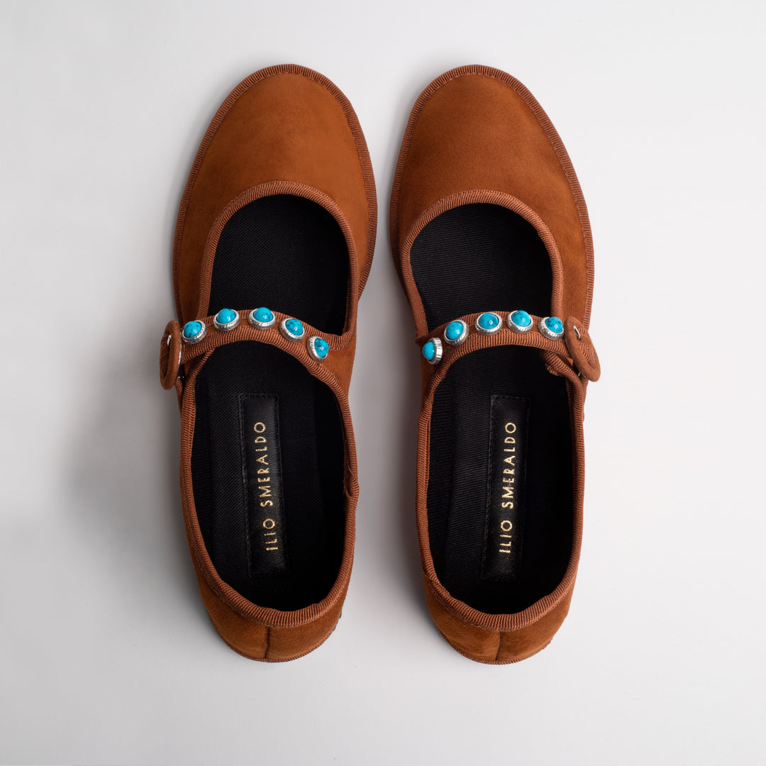 CHIARA TOTIRE SUEDE IN CARAMEL