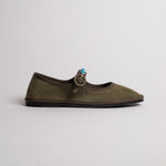 Load image into Gallery viewer, CHIARA TOTIRE SUEDE IN OLIVE-KHAKI