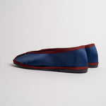 Load image into Gallery viewer, MARIA DE LA ORDEN 1 SATIN IN NAVY-BURGUNDY