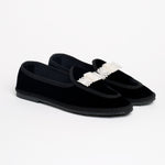 Load image into Gallery viewer, MARTA1 VELVET IN BLACK / IVORY