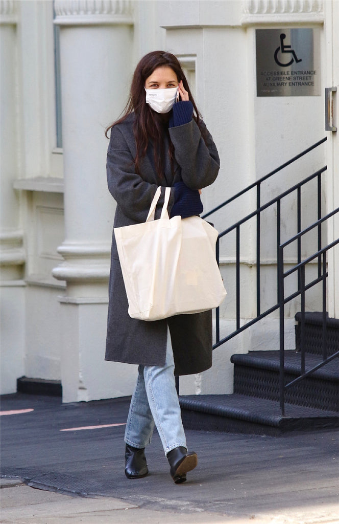 Katie Holmes style in square-toe TyLynn Boots