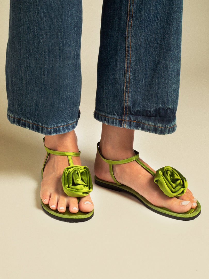 ORTIGIA SATIN IN GREEN