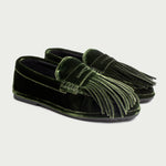 Load image into Gallery viewer, LOUVRE VELVET IN MOSS
