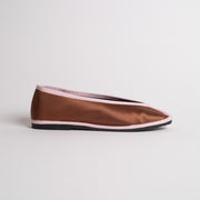 MARIA DE LA ORDEN 1 SATIN IN BROWN-PINK