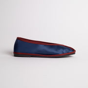 MARIA DE LA ORDEN 1 SATIN IN NAVY-BURGUNDY