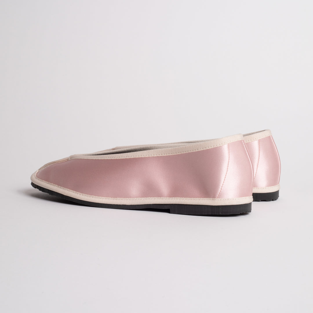 MARIA DE LA ORDEN 1 SATIN IN NUDE PINK-OFF WHITE