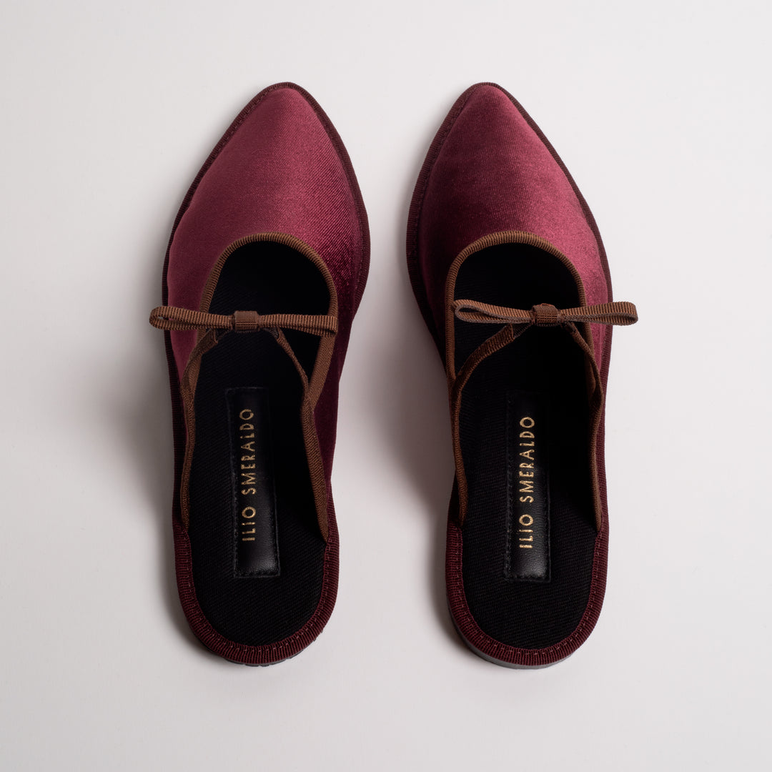 MARIA DE LA ORDEN 3 IN BURGUNDY-BROWN