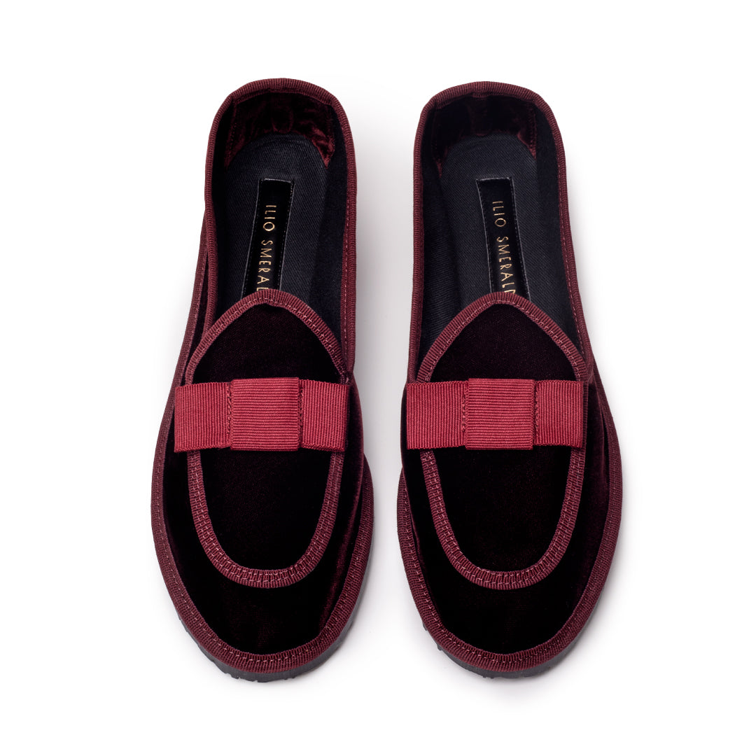 MARTA1 VELVET IN RUBY / CHERRY