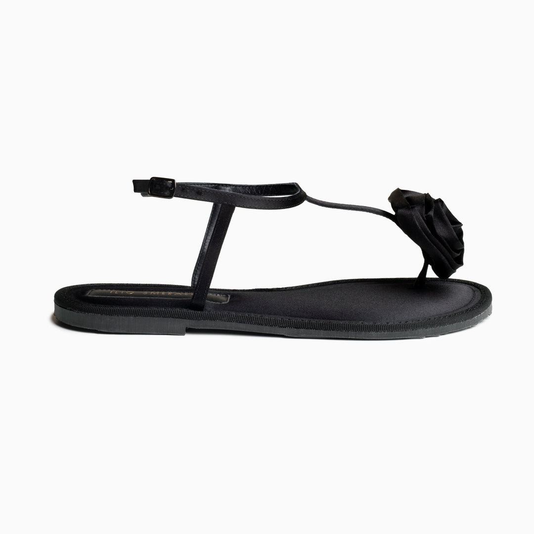 ORTIGIA SATIN IN BLACK