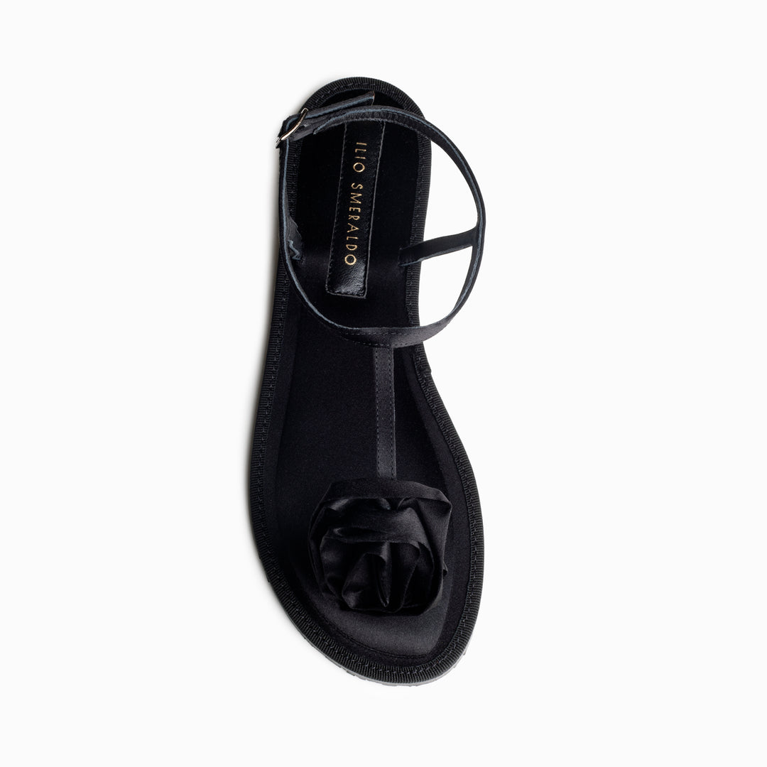 ORTIGIA SATIN IN BLACK