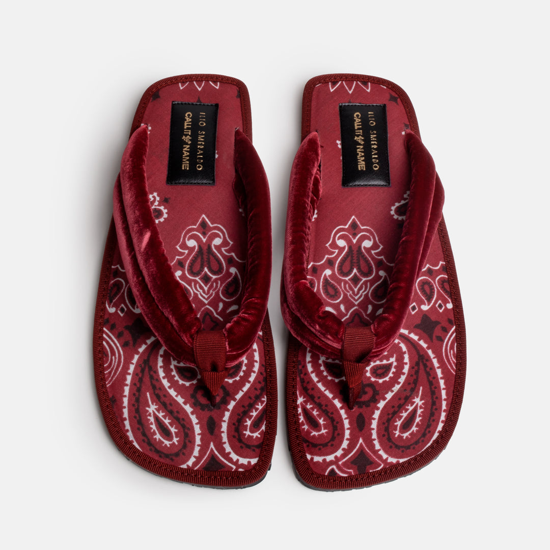 POSITANO BANDANA IN BURGUNDY