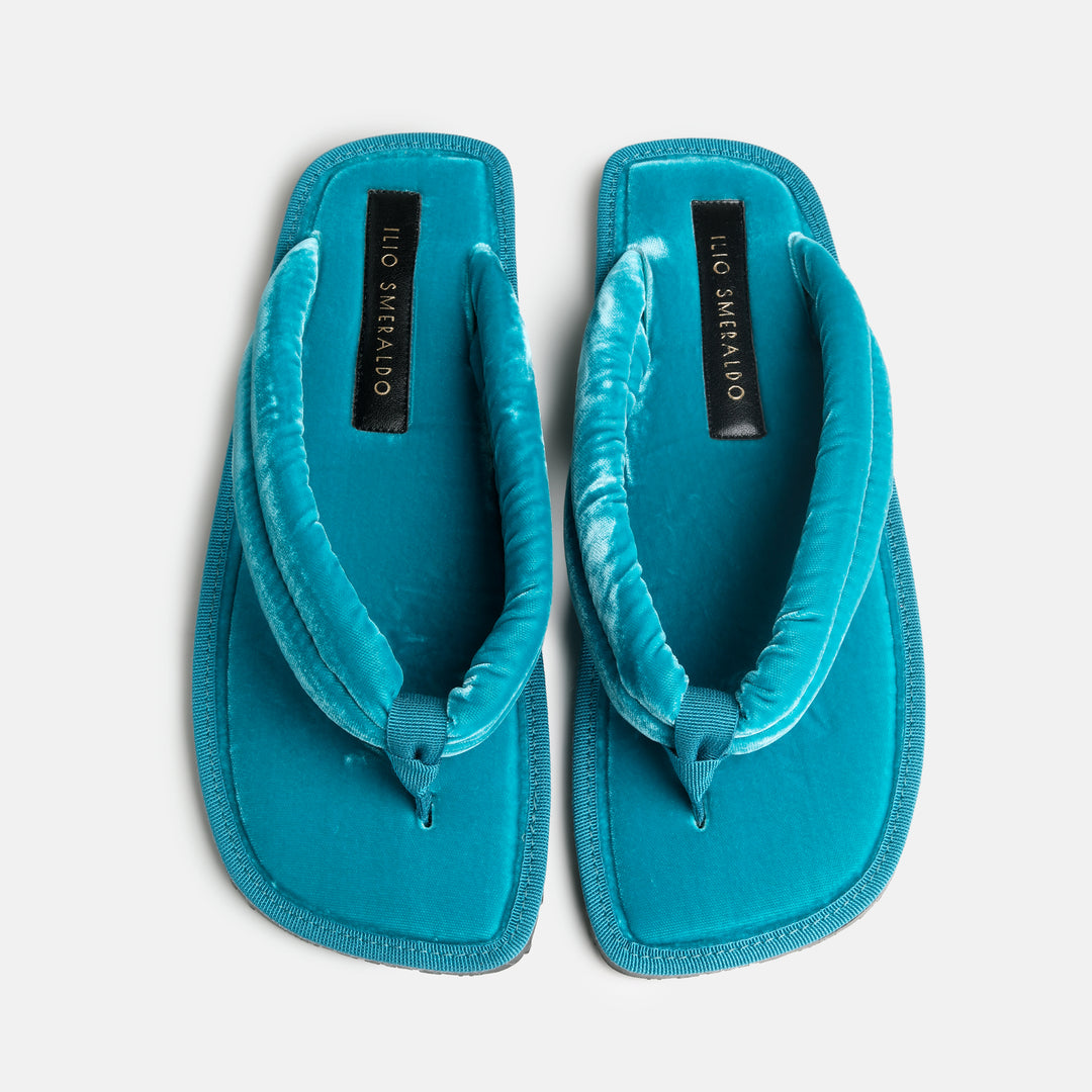 POSITANO VELVET IN TEAL