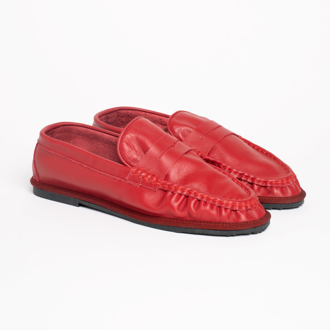 SAINT-GERMAIN CALF LEATHER IN CHERRY