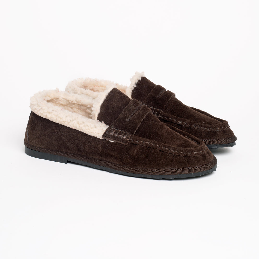 SAINT-GERMAIN SHEARLING IN CHOCOLATE