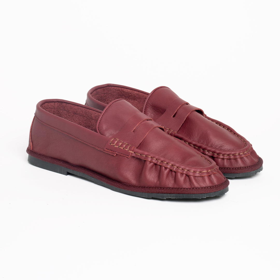 SAINT-GERMAIN CALF LEATHER IN WINE